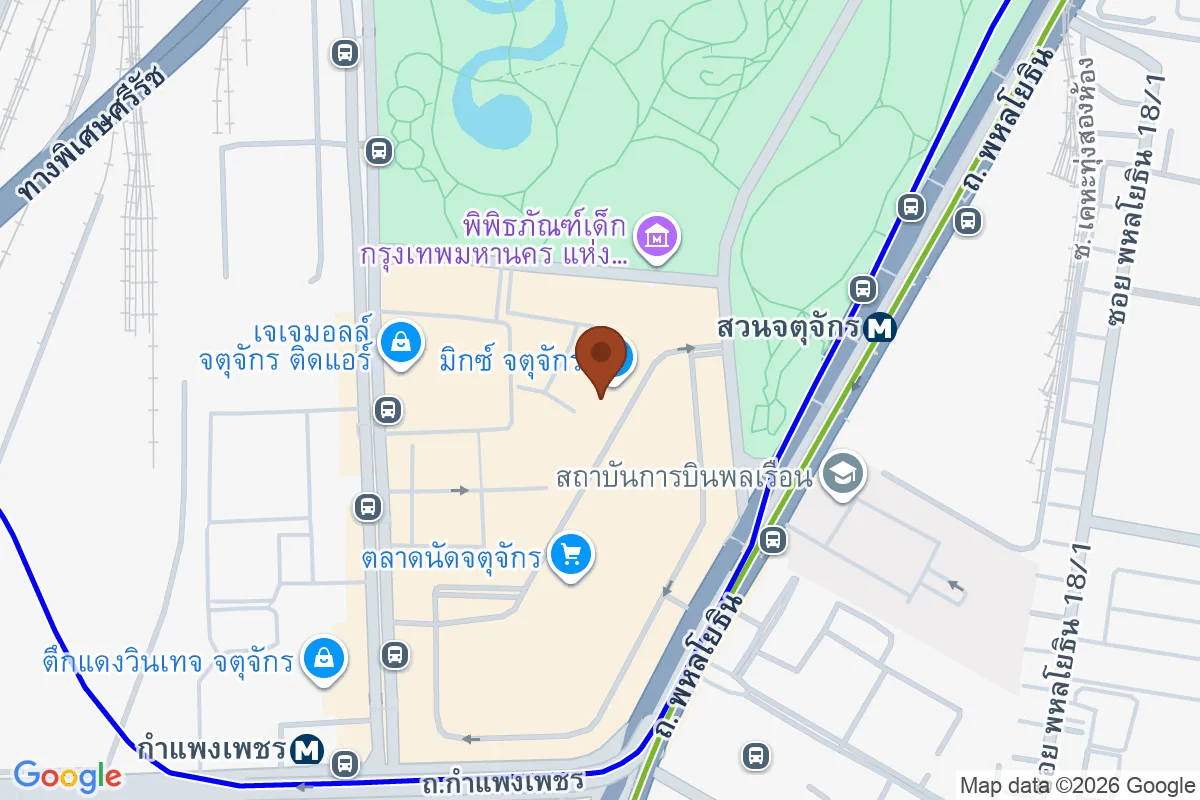 แผนที่ตำแหน่งBurger Box Mixt Chatuchak