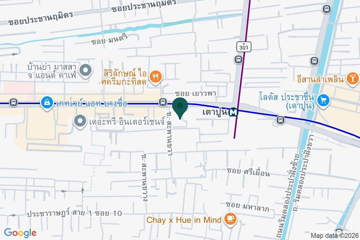 แผนที่ตำแหน่งริชพาร์ค แอท เตาปูน