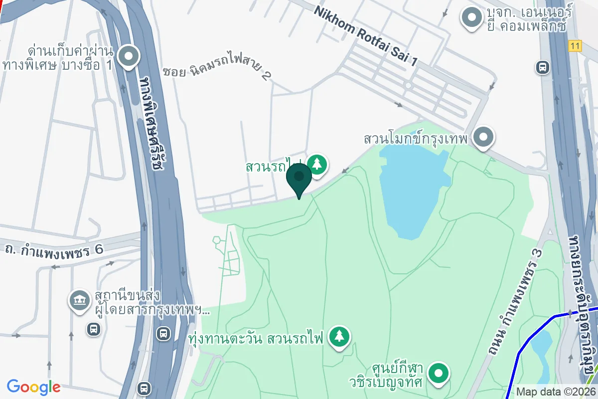 แผนที่ตำแหน่งThitaree Restaurant (ฐิตารีย์-สวนรถไฟ)